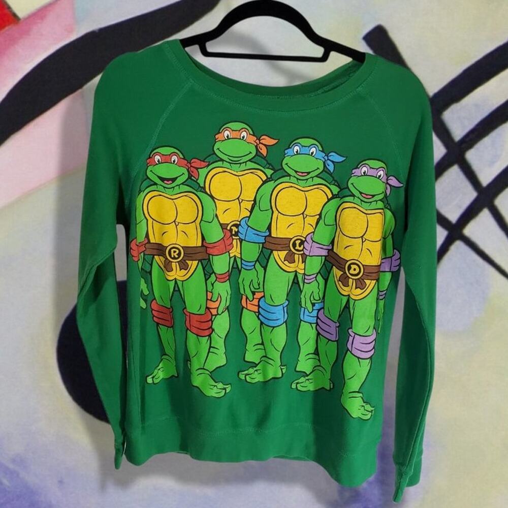 Nickelodeon | Green Teenage Mutant Ninja Turtles Sweatshirt | Size XL